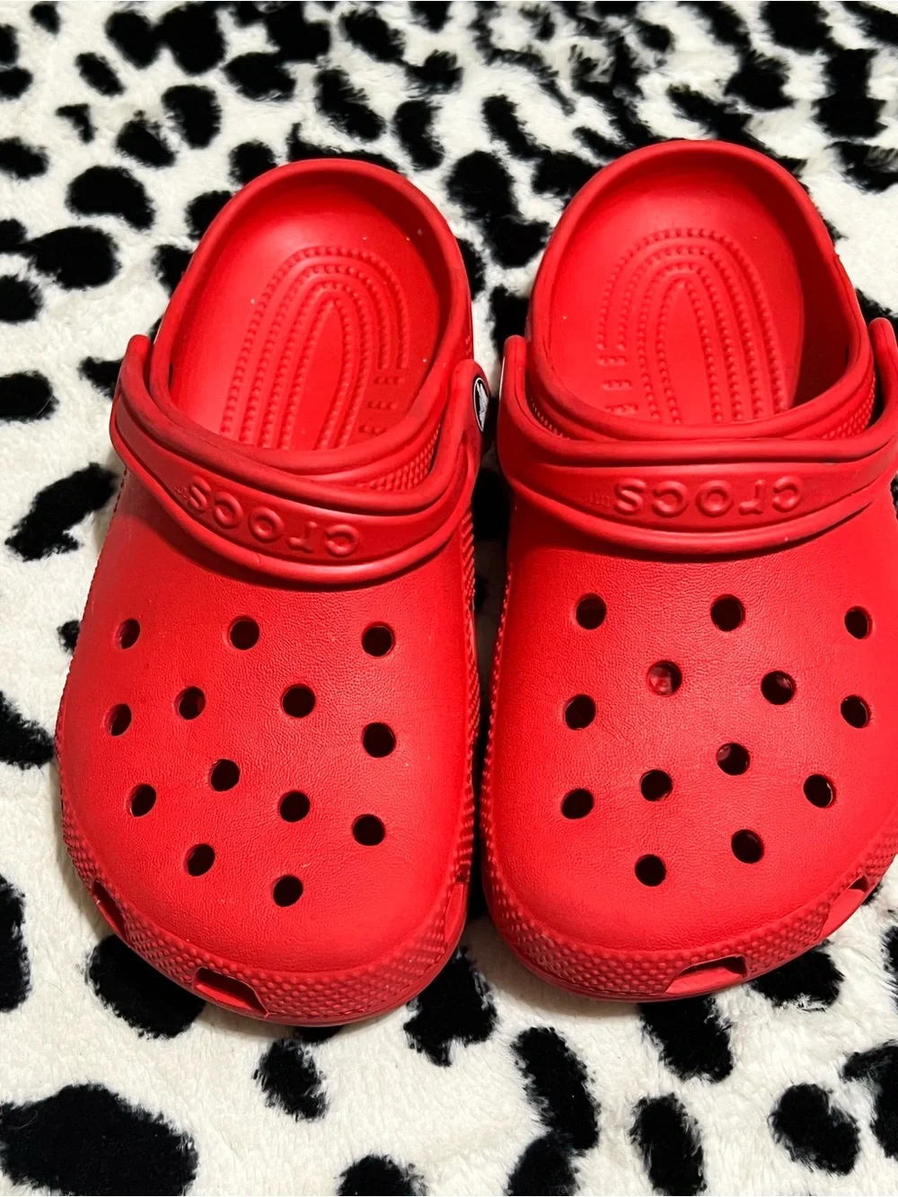 New Kids Red Crocs - US J3
